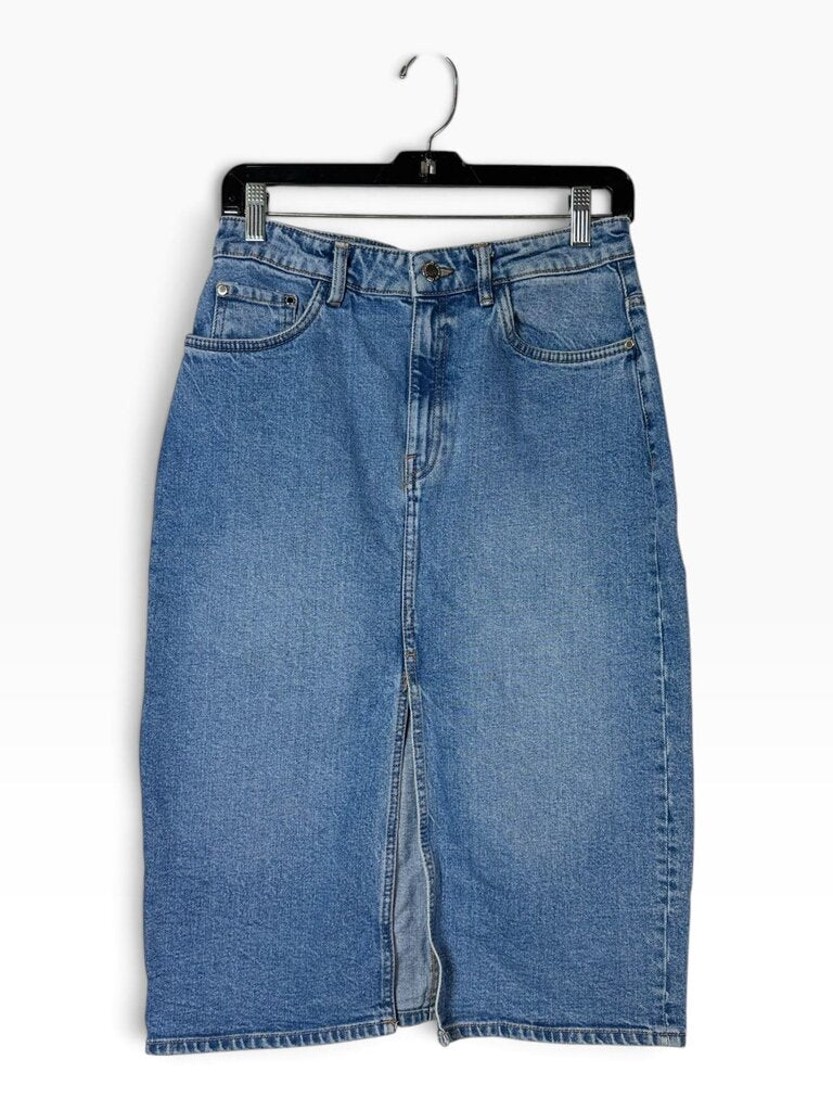 ZARA DENIM MIDI SKIRT