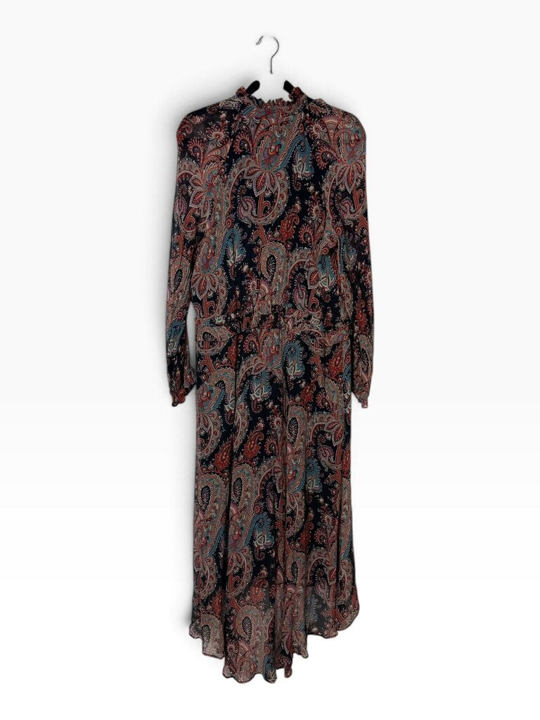 BANANA REPUBLIC X OLIVIA PALERMO PAISLEY PRINT MAXI DRESS