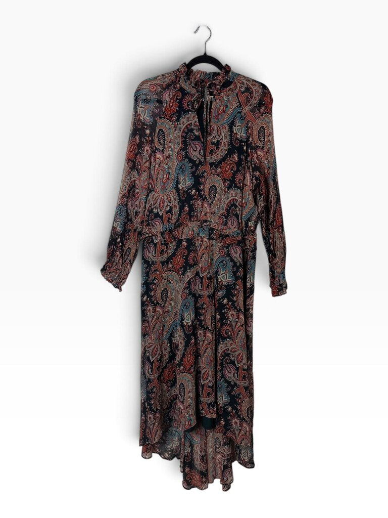 BANANA REPUBLIC X OLIVIA PALERMO PAISLEY PRINT MAXI DRESS