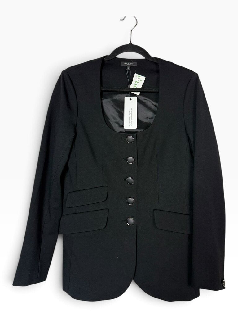 RAG & BONE "ROSLYN PONTE" SCOOP BLAZER
