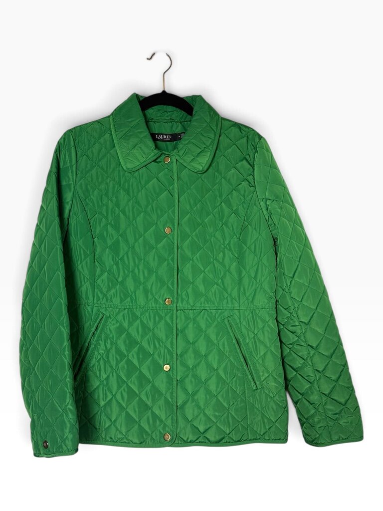 LAUREN RALPH LAUREN QUILTED SNAP BUTTON PUFFER JACKET