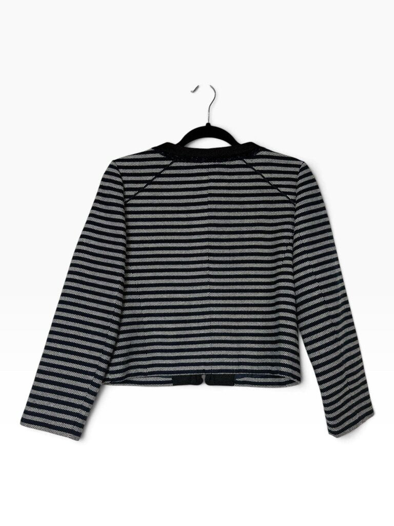 J.CREW FACTORY STRIPED ZIP JACKET