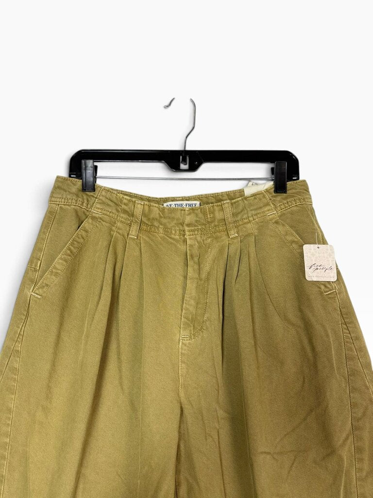 WE THE FREE PLEATED WIDE LEG JEANS