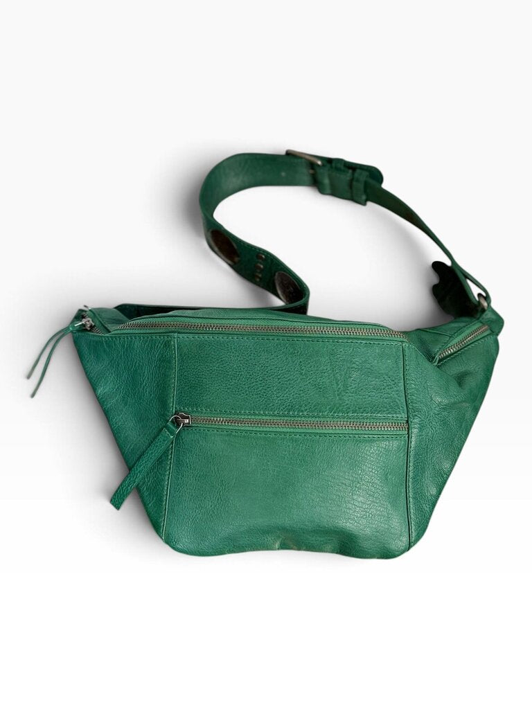 FREE PEOPLE LEATHER STUDDED BELT BAG