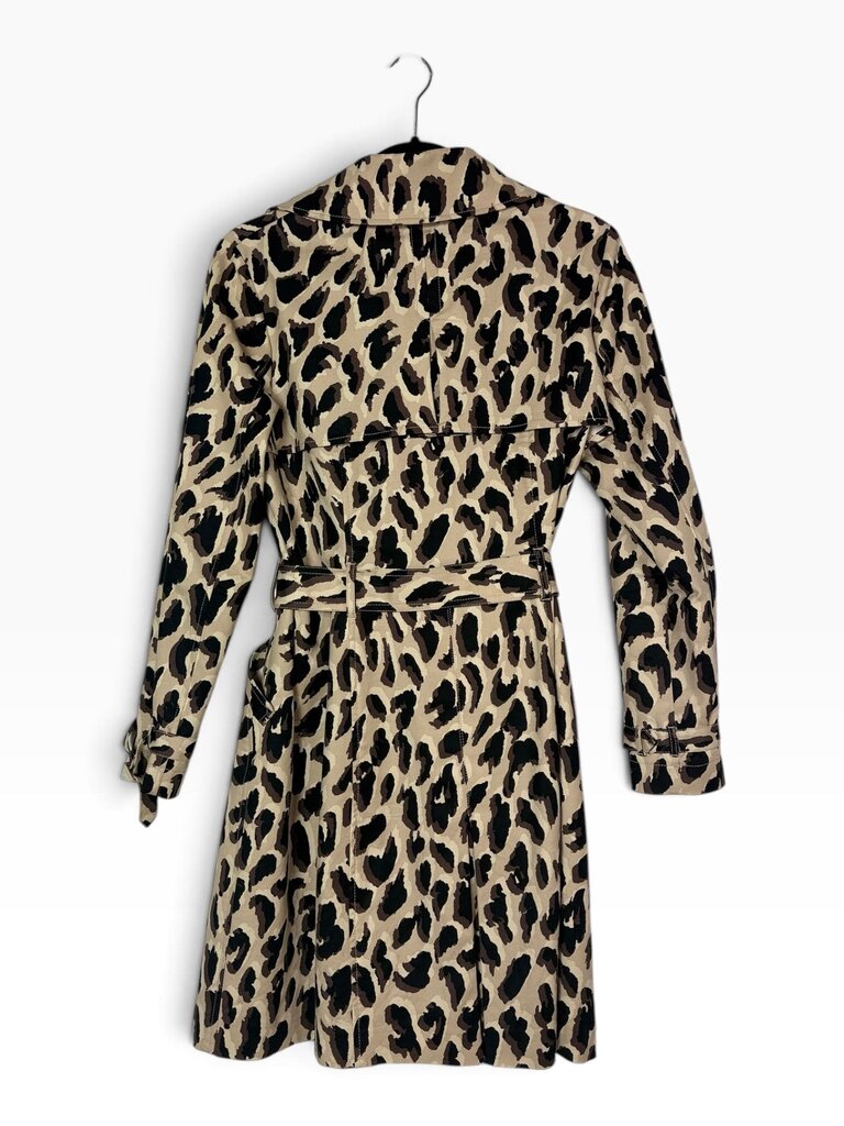 CONTEXT LEOPARD PRINT TRENCH COAT