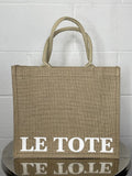 Le Tote Original Large Jute Tote Bag