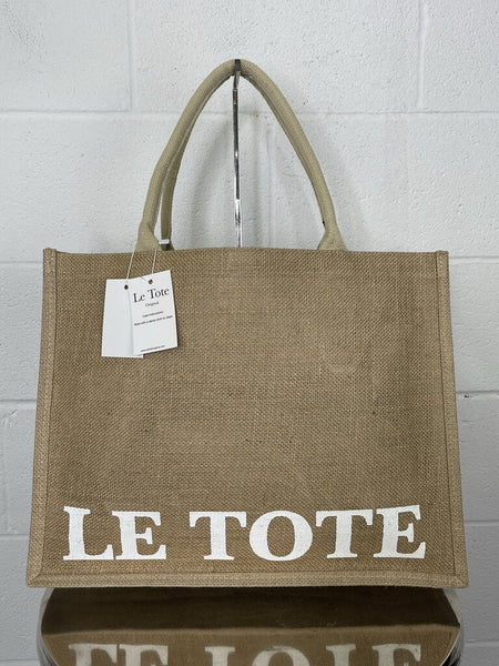 Le Tote Original XL Jute Tote Bag