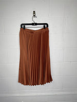 Solitaire Satin Accordion Pleat Skirt
