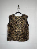 A Winter Product VINTAGE Faux Fur V Neck