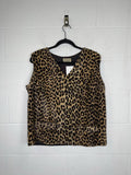 A Winter Product VINTAGE Faux Fur V Neck